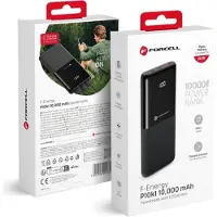Forcell F-ENERGY P10k1 Powerbank, PD, QC3.0, 3A, 20W, 10.000 mAh, zwart
