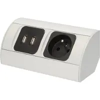 ORNO Onderkast-stopcontact 230V + 2xUSB - OR-AE-1310