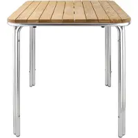 Bolero Stapelbare tafel Bolero, vierkant, essenhout, 72(h)x70(b)x70(d)cm, GL982