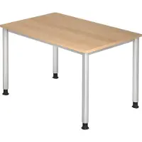 Hjh OFFICE PRO HILO 12 S - 120x80 Eiken Tafelhoogte I In hoogte verstelbaar