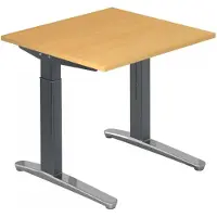 Hjh OFFICE PRO XTRA XB 8 GC - Beuken 80 x 80 Tafelhoogte I In hoogte verstelbaar
