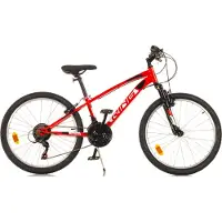 Dino Bikes Juniorfiets Dino, 24 inch, met vering, rood