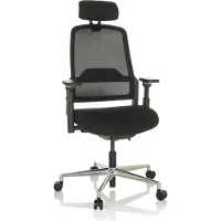 Hjh OFFICE Bureaustoel / Directiestoel TERARO AX Mesh / Stof zwart