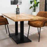 Livin24 Eettafel Sven eikenhout 160 x 80 cm