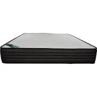 Vente-unique Matras 180 x 200 cm van schuim en tijk van bamboe van 25 cm dik - BERENDI van NATUREA L 200 cm x H 25 cm x D 180 cm