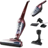 Primo Pr508sv 2-in-1 Snoerloze Stofzuiger – Steelstofzuiger & Kruimeldief – 18v – Bordeaux