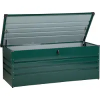Beliani CEBROSA L - Kussenbox - Groen - Staal