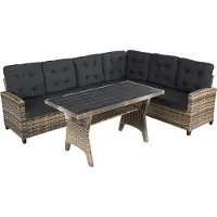 TecTake - Wicker zitgroep - loungegroep Catania - natuur - 404251