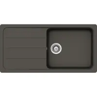 Schock Onderbouwspoelbak Formhaus D-100L, afmetingen 1000 x 500 mm, kleur: asfalt. Artikelnummer: FOMD100LUGAS