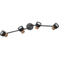 Ledvance LED Armatuur GU10 | DECOR SPOT CORK BLACK 4x3.4W 927 DIM