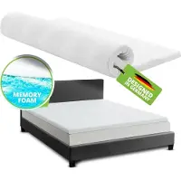 Juskys Topper / Matrastopper / Topmatras - 180 x 200 cm - H2 / H3 - Traagschuim