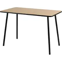 Paper Flow Thuiskantoorbureau Rechthoekig Beuken 4 metalen poten 1.140 (B) x 600 (D) x 750 (H) mm Melamine