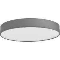 LINDBY Plafondlamp , Saira, Grijs, Woonkamer, Stof, Modern