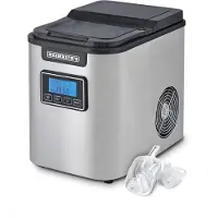HEINRICH'S 120 W ijsblokjesmachine met 3 verschillende formaten ijsblokjes, 9 min voor 9 stuks ijsblokjes, 12 kg ijsblokjesproductie in 24 uur, zelfreinigende functie, 2,2 L watertank.