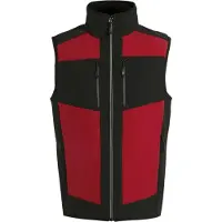 Regatta Heren E-Volve Colour Block Softshell Bodywarmer (Klassiek rood/zwart)