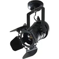 LINDBY Plafondlamp Tilen, dimbaar, zwart, Woon-/ Eetkamer, metaal, plafondlamp