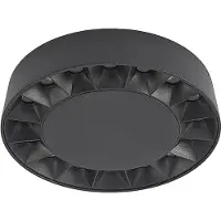 LUCANDE LED buiten plafondlamp Kelissa, rond, zwart Kelissa, zwart, Badkamer, Aluminium, Modern, LED plafondlamp