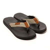 Brasileras Teenslippers 'Serenity' cognac / kaki
