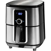 TecTake - Airfryer Ben 10,2 l - heteluchtfrituur - friteuse - touchscreen - zilverkleurig - 404213