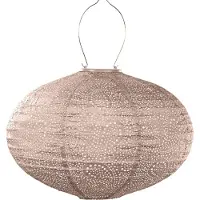 Lumiz Solar Tuinverlichting - Lampion op zonne energie - Oval - 40 cm - Goud