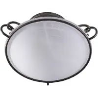 LINDBY Plafondlamp , Rando, dimbare, Metallic, Woonkamer, Metaal, Landhuis / Rustiek