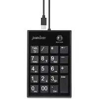 Perixx PERIPAD-202 C H Numeriek toetsenbord Kabelgebonden USB-hub Zwart