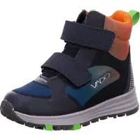 VADO Laarzen 'Smiley Velcro' navy / neongroen / oranje / wit