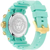 Versace SP Real Active Chr VE0L00325 Horloge - Kunststof - Blauw - Ø 45 mm