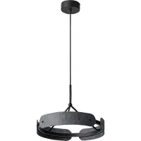 Osram Hanglamp Decor Curve Felt, alu / grijs / zink, Woon-/ Eetkamer, Textiel / Stof / Zijde, Modern