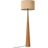 LUCANDE Vloerlampe , Fabrena, Hout, Woonkamer, Hout