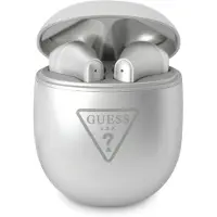 GUESS True Wireless Triangle Logo - TWS Bluetooth In-ear Oordopjes - Zilver