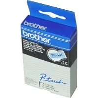 Brother TC-301 tape goud op zwart 12mm x 7,7m (origineel)