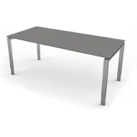Kerkmann Büromöbelfabrik Eettafel Beta 180cm grijs hoogte verstelbaar