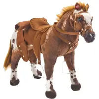 Happy People Cowboy zitpaard met zadel en geluid