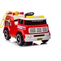 Es-toys Kindervoertuig - Elektrische auto "Brandweer" - 12V7AH accu, 4 motoren