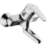 Hansa Mix wastafelkraan wand 1grp uitl 171mm draaib. chroom, chroom