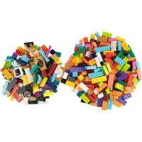 LEGO 200 bouwstenen + 200 speciale stenen, in verschillende kleuren, nieuw! Totaal 400 stuks