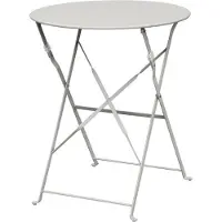 Bolero Inklapbare stalen tafel Bolero, weerbestendig, grijs, 71(h)x59,5cm