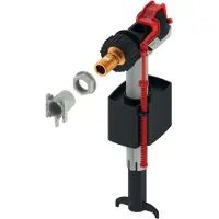 Tece 9820353 vulventiel voor spoelbakken (vulhoogte instelbaar; compact; geluidsarm), zwart