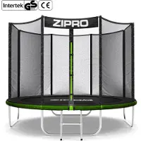 Zipro Jump Pro OUT - Trampoline - Ø252cm 8FT - Trampoline met veiligheidsnet - Voor kinderen - Inclusief Ladder - max. 150 kg - UV-bestendig