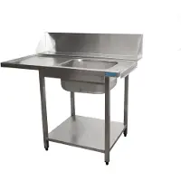 Saro aanvoertafel voor vaatwasser rechts, 1 bak, 1200 mm | 700-3000R