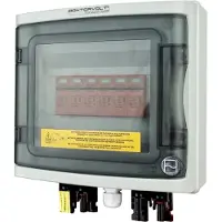 Doktorvolt Zonnepaneel aansluitkasten DC 1000V, 2x T1 T2 4mm connector, IP65, merk , artikelnummer 4487