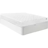 Vente-unique Set 140 x 190 cm bedbodem met opbergruimte, wit + matras met vormgeheugen van 15 cm dik - PELOPS van YSMÉE