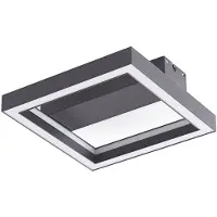 LUCANDE Slimme plafondlamp Tjado, dimbaar, zwart, Woon-/ Eetkamer, metaal, Modern, Slimme plafondlamp