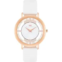 Rhodenwald & Söhne Analoog horloge rose-goud / wit
