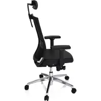 Hjh OFFICE PORTO MAX HIGH Leder - Professionele bureaustoel Zwart