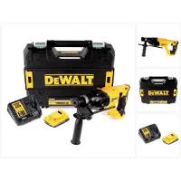 DeWalt DCH 133 D1 Akku Kombihammer 18V 2,6J SDS plus Brushless + 1x Akku 2,0Ah + Ladegerät + TSTAK