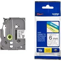Brother Etiketten TZe, TZ TZe-111 PET Tapekleur: Transparant Tekstkleur:Zwart 6 mm 8 m