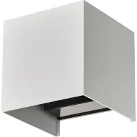 LINDBY Buitenverlichting , Dara, dimbare, Wit, Balkon, Aluminium, Modern