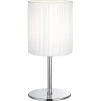 Globo Lighting Tafellamp BAILEY chroom wit 10x10x26 cm 24660